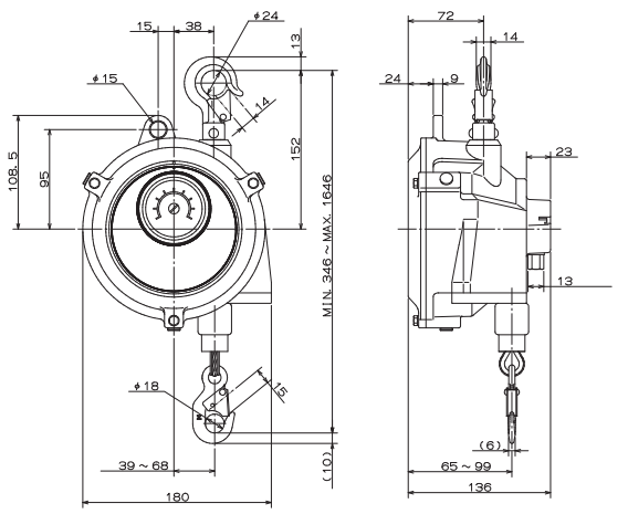 Balancer ENDO EWF-15 (20 to 33lb, 4.3ft) – www.toolbalancersusa.com Balancer ENDO EWF-15 (20 to 33lb, 4.3ft) – www.toolbalancersusa.com