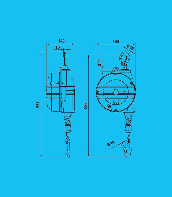 Tool Balancer Tecna 9356 (22 To 31lb, 6.6ft) – Www.toolbalancersusa.com