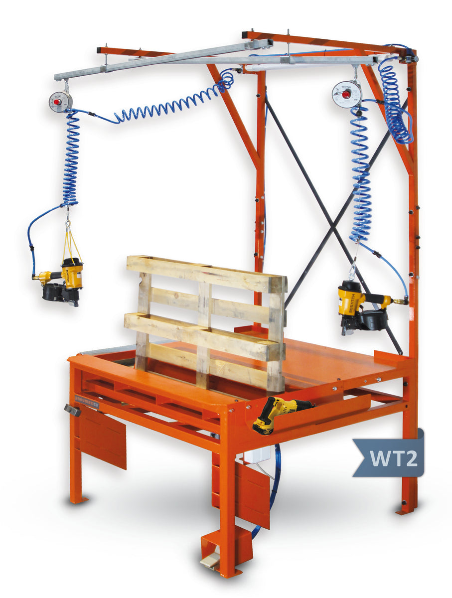 How to Suspend Nail Guns + Power Tools to Create an Ergonomic Work