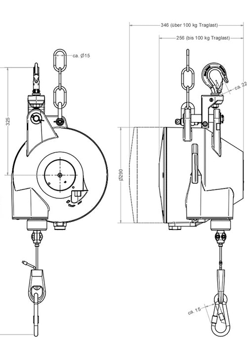 Load image into Gallery viewer, Kromer Tool Balancer 7251-13  [8251-13] (375 to 400lb, 9.8ft)
