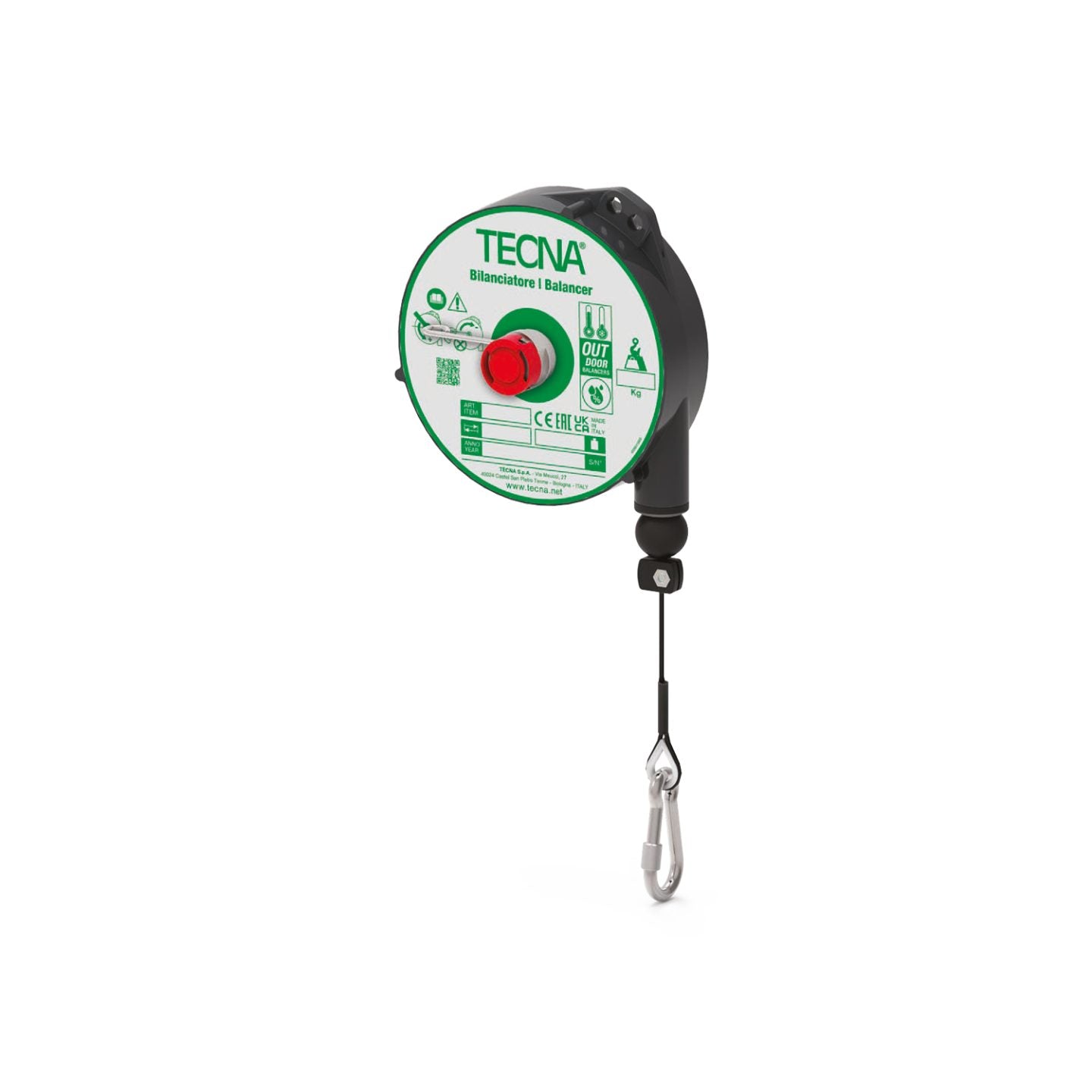 EV Cable Retractor Kit TECNA IB01320003 Medium - Electric Bus & Truck (for charging cables up to 380 A)