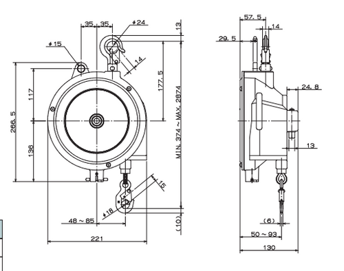 Load image into Gallery viewer, Balancer ENDO ELF-3 (3.3 to 6.6lb, 8.2ft)
