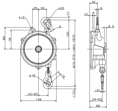 Load image into Gallery viewer, Balancer ENDO EW-3 (3.3 to 6.6lb, 4.3ft)
