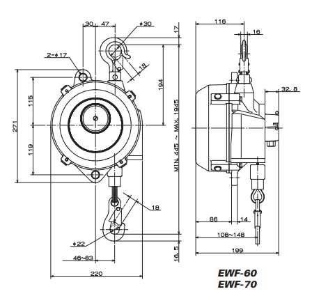 Load image into Gallery viewer, Balancer ENDO EWF-60 (110 to 132lb, 4.9ft)
