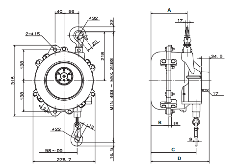 Load image into Gallery viewer, Balancer ENDO EWF-105 (187 to 231lb, 6.6ft)
