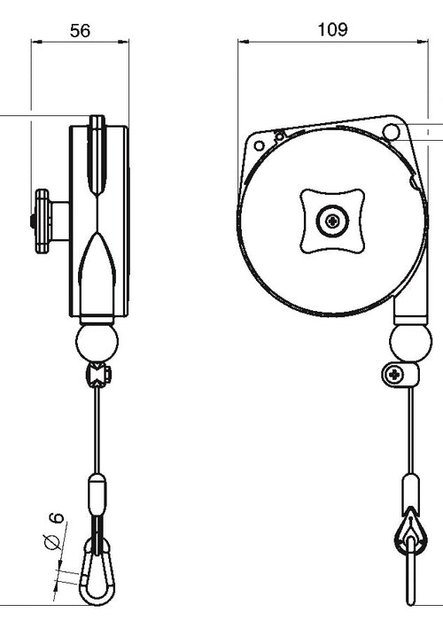 Load image into Gallery viewer, Food Industry Tool Balancer TECNA 9310IL (0.4 to 1.1lb, 5.2ft)
