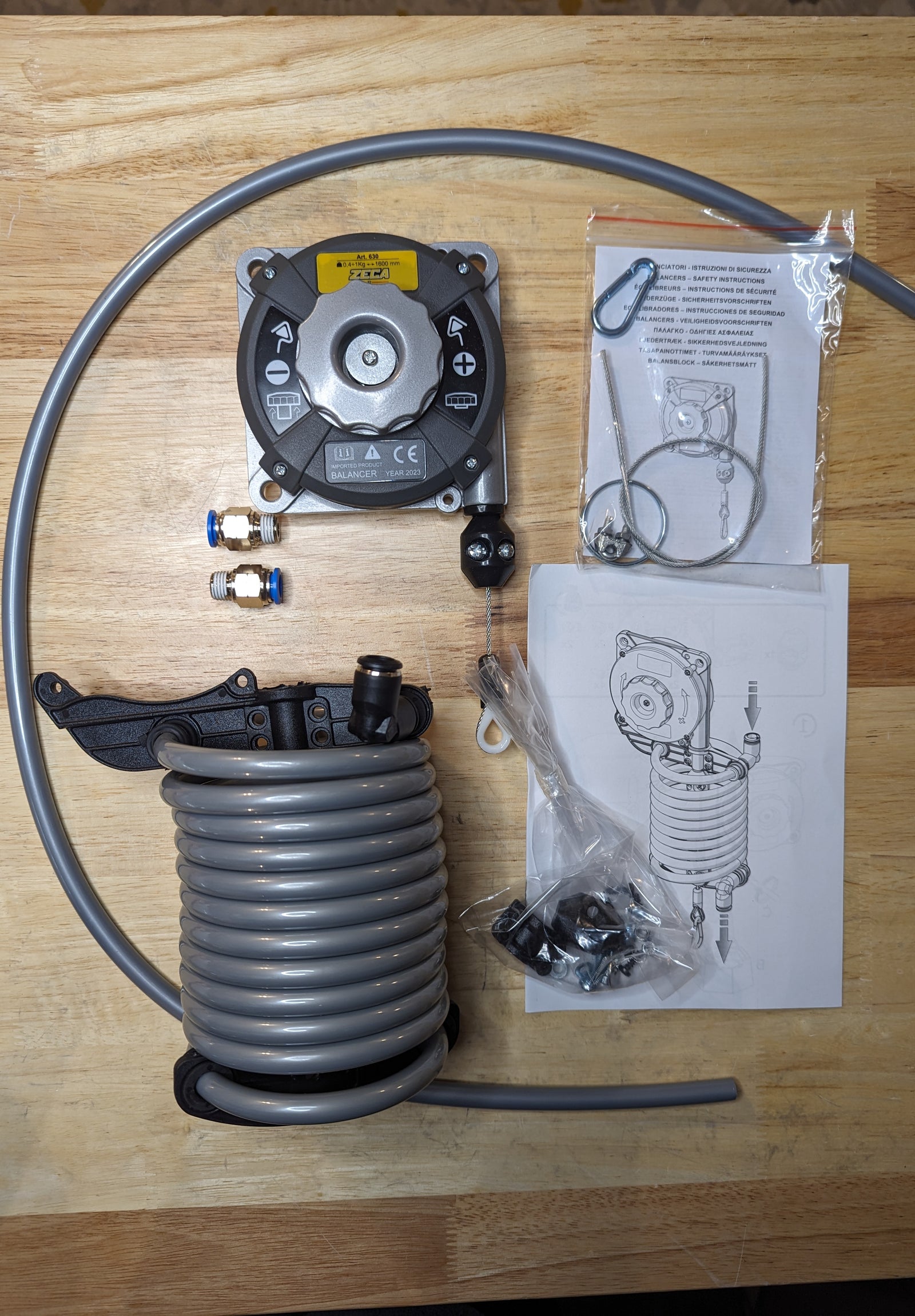 Tool Balancer with air hose ZECA 631AIR 2.2 - 4.4lb 63