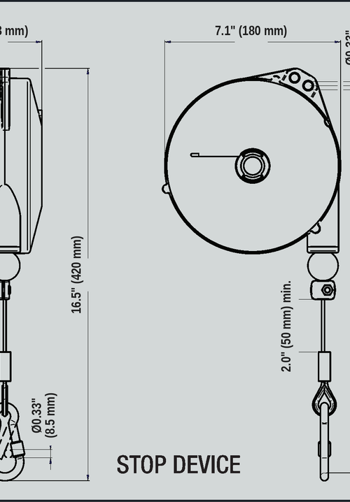 Load image into Gallery viewer, Outdoor Tool Balancer TECNA 9346LOD (1.1 to 4.4 lb, 8.2ft)
