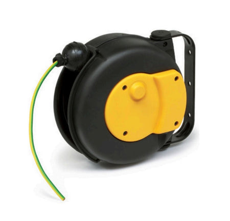 Industrial Power Cord Reel Zeca 9003 ZNA, 18 AWG, 23 ft, 5 Amps, 120 Volts, PVC, Protection IP42