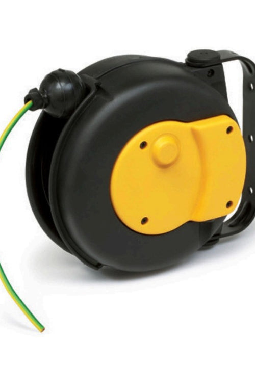 Load image into Gallery viewer, Industrial Power Cord Reel Zeca 9003 ZNA, 18 AWG, 23 ft, 5 Amps, 120 Volts, PVC, Protection IP42
