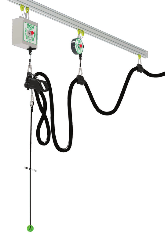 EV Cable Retractor Kit TECNA IB01320004 Heavy - Electric Bus & Truck (for charging cables 400 to 500 A)