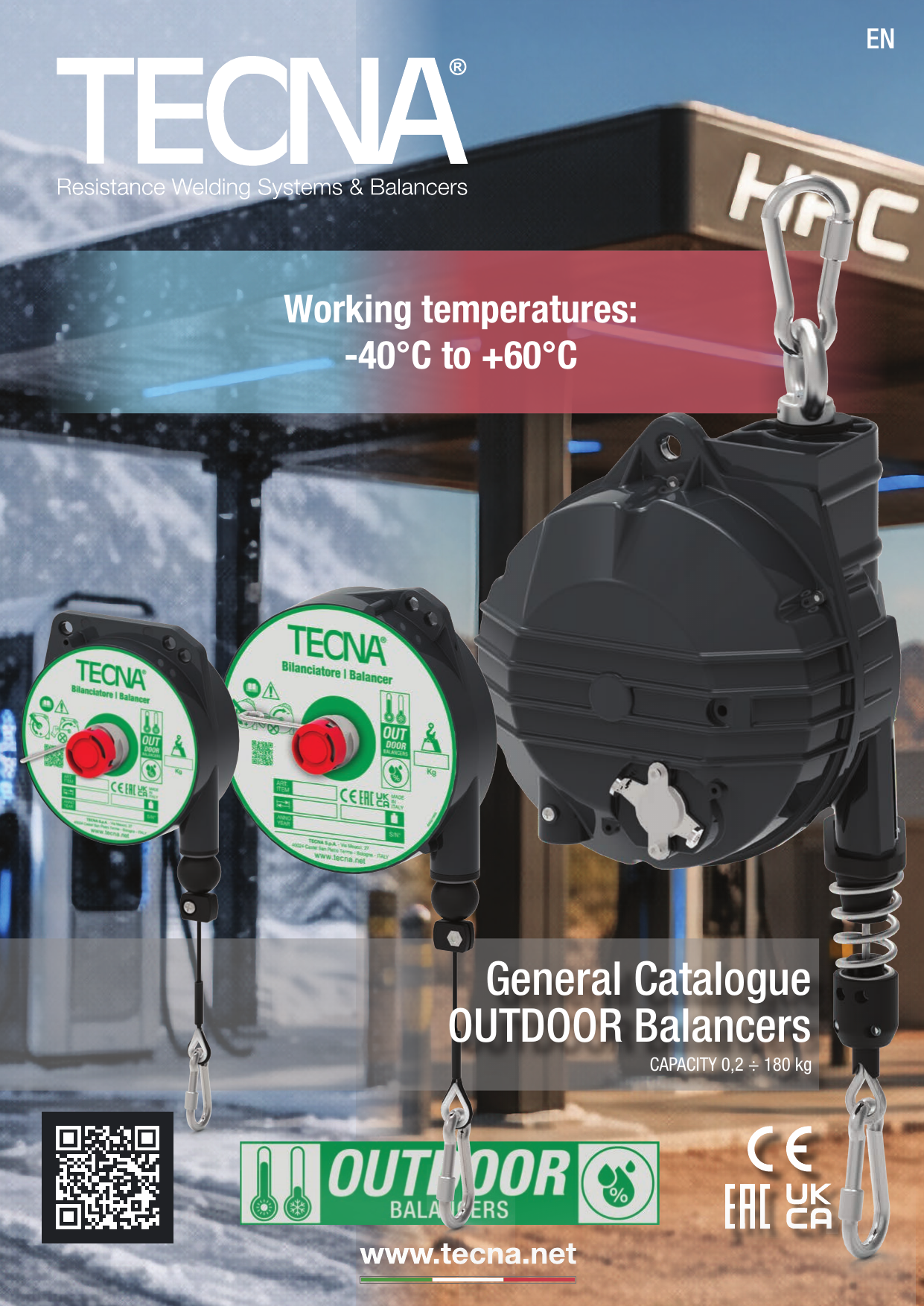 TECNA Outdoor balancers catalogue cover