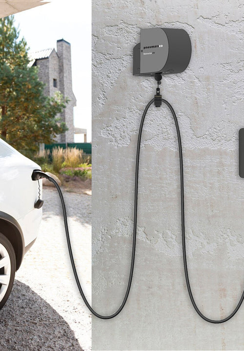 EV Charger Cable Retractor / EV Charger Cable Tensioner Helps To Prolong Your Cable Life Span While Keep Your Charging Site Neat And Usable